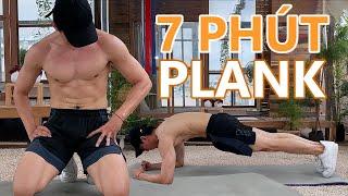 7 Phút PLANK Tại Nhà | Đốt Sạch Mỡ Bụng, Săn Chắc Toàn Bộ Cơ Thể