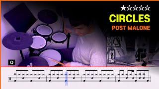 [Lv.01] Circles - Post Malone () Pop Drum Cover with Sheet Music