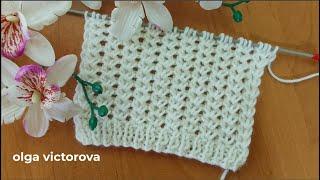 КРАСИВЕЙШИЙ УЗОР СПИЦАМИ 1128 Узоры спицами KNITTING PATTERNS