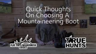 How to Pick Mountaineering Boots for Mountain Hunts