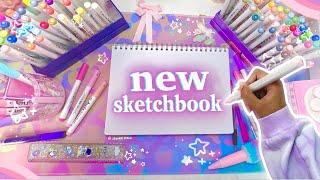 first page of my new sketchbook  art vlog (drawing, clay, new stationery, organising & more)