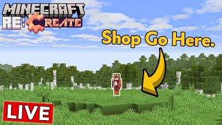 Building my FIRST SHOP :: Minecraft Re:Create SMP