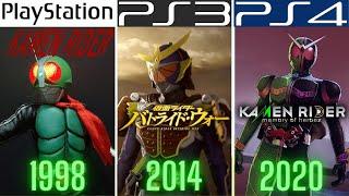 KAMEN RIDER PlayStation Evolution PS1 - PS4 (1998-2020)