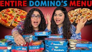 Trying ENTIRE MENU of Domino’s Pizza! What your ideal Domino’s order should be? @TheThakurSisters