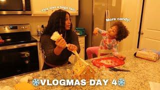 Gingerbread house FAIL with my 3 year old | VLOGMAS DAY 4