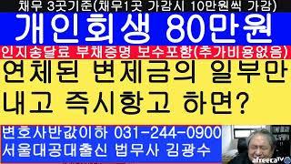 연체된 변제금의 일부만 내고 개인회생 즉시항고 하면 항고심 사건번호가 부여 됩니다.