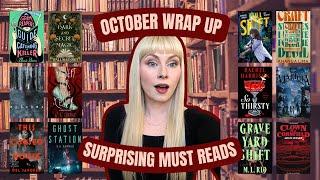 october wrap up  15 books + 4 surprising 5 star reads! horror, cozy, mysteries