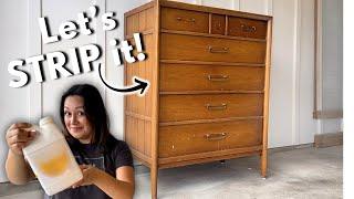 Stripping This Old Finish The EASIEST Way For A Beautiful Modern Dresser Makeover