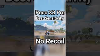 New Best Poco X3 Pro Pubg Sensitivity Settings | No Recoil | Pubg Mobile #pocox3pro #shorts