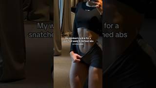 My workout routine for a snatched waist & defined abs  #youtubeshorts #coreworkout #abworkout