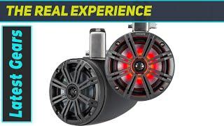 Pair KICKER 45KMTC65 6.5" Marine Tower Speakers: Unleash Your Boat's Sound System!