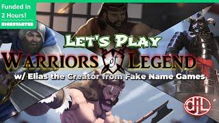 Let's Play Warriors of Legend w/ Elias the Creator from Fake Name Games