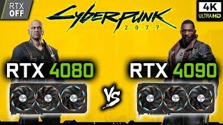 RTX 4080 vs RTX 4090 in Cyberpunk 2077 | 4K Benchmark