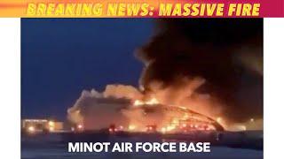 BREAKING NEWS: Massive Fire At Minot Air Force Base