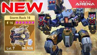 NEW WEAPON STORM RACK 16: Onyx and 20 Crazy Rocket Shells | Mech Arena