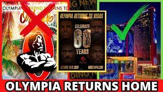 Breaking News: 2024 Olympia Moving BACK TO VEGAS! Confirmed