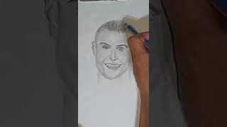 how draw cristiano ronaldo#cr7 art drawing#al nassr cr7#shorts