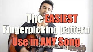 The EASIEST Fingerpicking pattern - USE IN ANY SONG