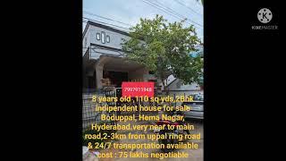 Indipendent house for sale//Boduppal/Hema Nagar/Hyderabad//7997911948//#houseforsale #flats #plots