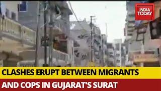 COVID-19 Crisis: Migrants Resort To Violence In Gujarat's Surat, Police Fire Tear Gas