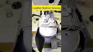 Leather Batton Sewing#shorts