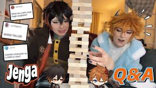 JENGA Q&A WITH @Nao2.1 as Tartaglia and Zhongli