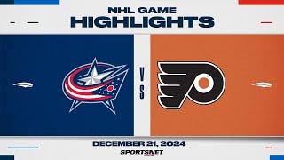 NHL Highlights | Blue Jackets vs. Flyers - December 21, 2024