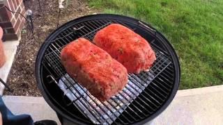 Smoked Meatloaf on the WSM