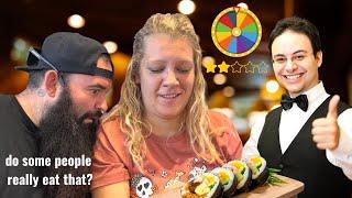 Playing Sushi ROULETTE! CRAZY