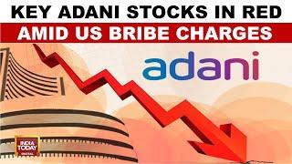 Key Adani Stocks In Red Amid US Bribe Charges | Adani Energy, Adani Green Nearly 20% Mark Down