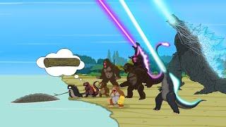 30 MINUTES FUNNY OF GODZILLA - SHIN vs KONG: Never argue with an idiot |Godzilla Cartoon Compilation