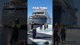 Polar Plunge At Antarctica #travel #antarctica #expeditioncruise #iceplanet