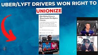 Massachusetts Uber/Lyft Drivers Win Right To Unionize