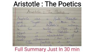 The Poetics By Aristotle // Literary Criticism in English Literature // #poetics #aristóteles