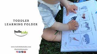 BUSY BOOKS FOR TODDLERS ~ Toddler Learning Folder | Interactive Busy Book for Toddlers | Homeschool