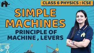 Simple Machines Class 6 ICSE Physics | Selina Chapter 4 | Principle of Machine , Levers