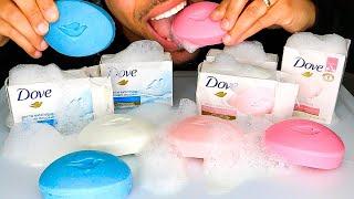 ASMR PINK VS BLUE EDIBLE SOAP BAR PRANK CHOCOLATE CHALLENGE EATING SOUND NO TALKING MUKBANG 먹방 JERRY