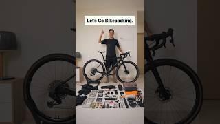 Bikepacking Setup in 30 seconds ️ #camping #asmr #bikepacking #cycling