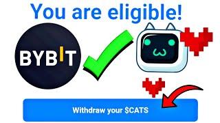 ️ДОДАЛИ АДРЕСУ ДЛЯ ВИВОДУ CATS З БОТА НА БІРЖУ BYBIT МОЖНА ВИВОДИТИ КЕТС