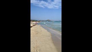 Mallorca's best beach, Playa del Muro, Spain. #shorts