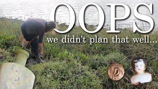 Mudlarking Did Not Go To Plan!(But Maybe For A Reason) A Very High Tide!