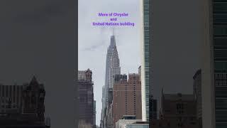 Catching more glimpses of Chrysler and United Nations building #travel #nyc #cruise