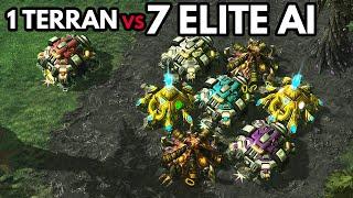 1 Terran vs 7 ELITE A.I. [Extreme Quality]