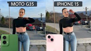 Motorola Moto G35 5G Vs iPhone 15 Camera Test Comparison