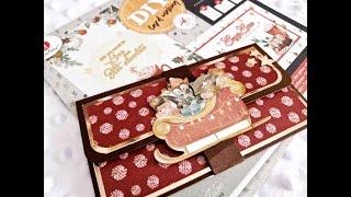  TUTO "ENVELOPPE DE NOEL POUR Y METTRE UN PETIT BILLET" #tutorial #action #scrapbooking #noel