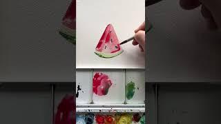 Everything can be simplified into shapes #art #watercolor #drawingtutorial #arttutorial #artist