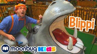 Blippi Explores Jungle Animals | Moonbug Kids TV Shows - Full Episodes | Cartoons For Kids