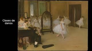 EDGAR DEGAS, UN PINTOR FRANCÉS ANALIZA EL MOVIMIENTO EN JÓVENES BAILARINAS DE BALLET.