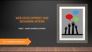 Basic Banking System Website With Source Code | Web Development | Abhishek Banarase