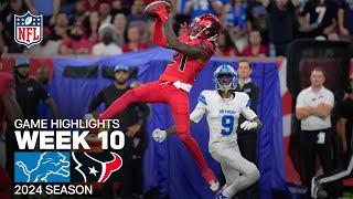 Detroit Lions vs. Houston Texans Game Highlights | NFL 2024 Season Week 10